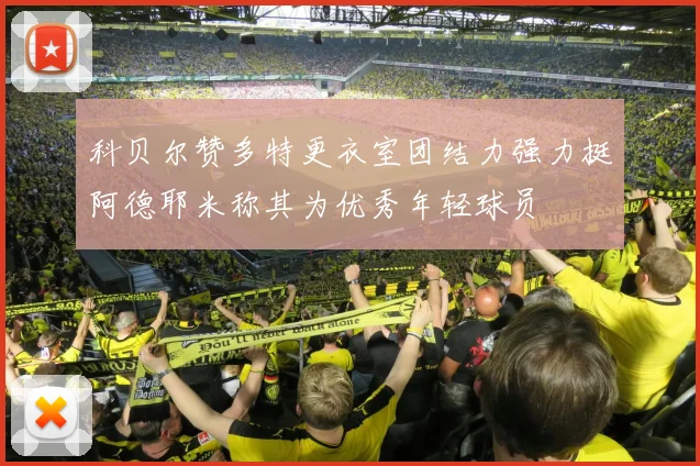 科贝尔赞多特更衣室团结力强力挺阿德耶米称其为优秀年轻球员